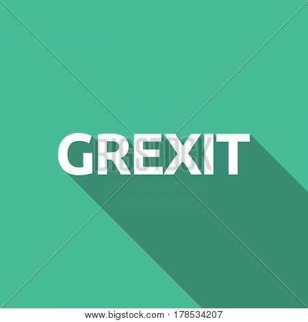 Illustration Of  The Text Grexit
