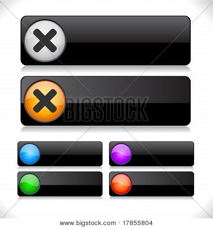 Knapper til web. Vektor.