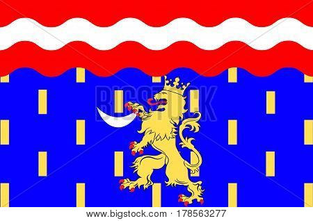 Flag of Haute-Saone is a French department of the Franche-Comte region named after the Saone River.