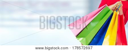 Woman with shopping bags
