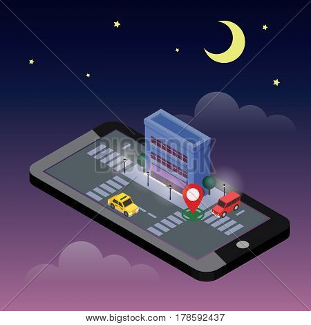 Flat 3d vector isometric illustration. Concept picture