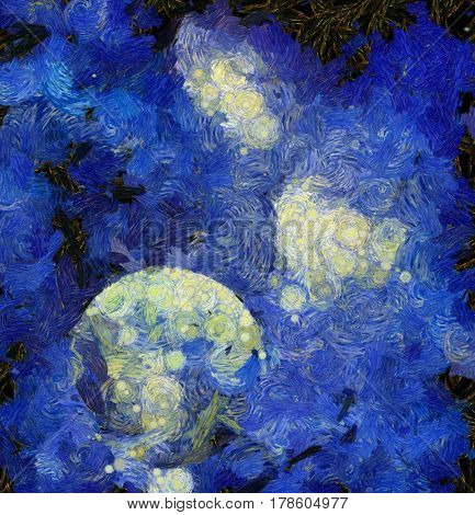 Exo-Solar Planet Painting   3D Rendering