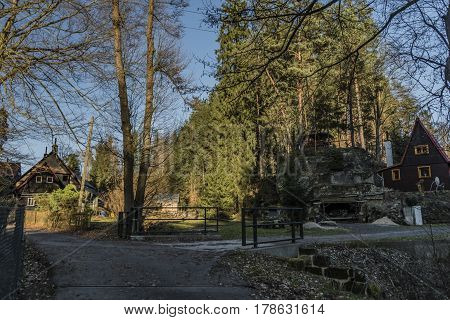 Rynartice Area In Spring Sunny Day In National Park