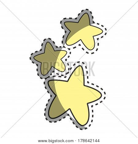 cuite light stars image, vector illustration design