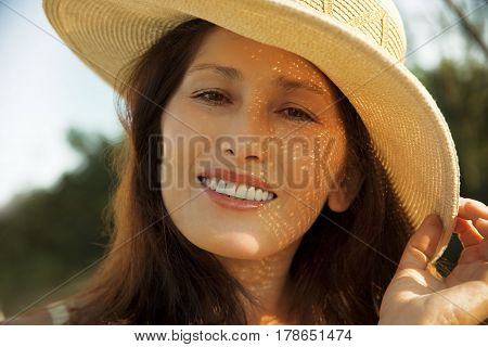 Portrait of a woman in a hat