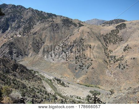 Highway 395 scenery in California
