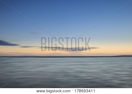 Stunning Colorful Winter Sunrise Over Low Tide Beach