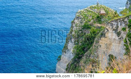 Nusa Penida, North Coast on Cloudy Day, Bali, Indonesia