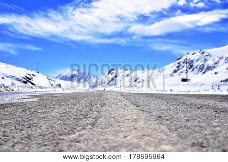Barf Anbar, Fereydunshahr ski resort, Esfahan, Iran in the spring time