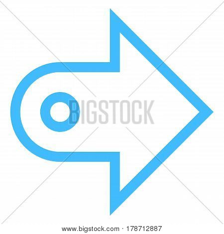 Use it in all your designs. Arrow sign direction icon navigation button pointer symbol in flat style. Quick and easy recolorable vector illustration a graphic element for design