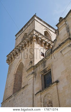 St Pietro Caveoso Belltower Church. Matera. Basilicata.