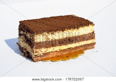 Prepared for special occasions, delicious and beautiful cake tiramisu