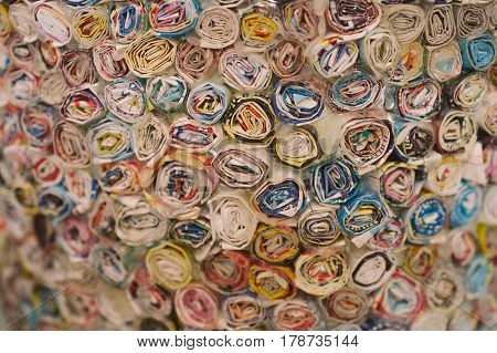 Multicolor abstract texture. Closeup view of multicolored paper background. Multicolor abstract background & texture for designers. Colorful paper background. Colorful pattern. Psychedelic background