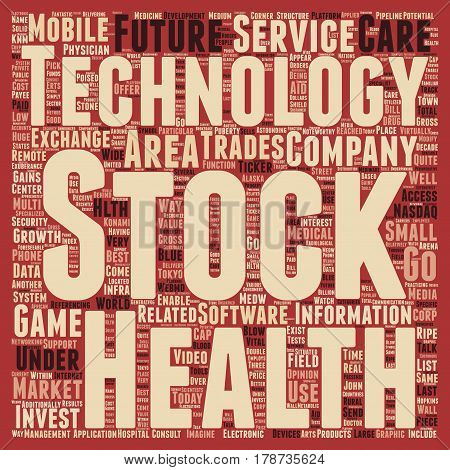 Invest in Technology Final text background wordcloud concept
