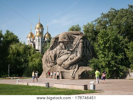 Image of a Church Mamaev Kurgan Russia