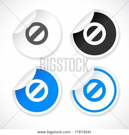 Adesivi per il web. Vector.