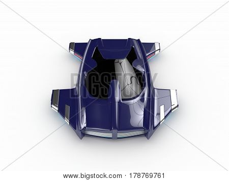 Concept Hover car H3 Car Technology high quality 3d redered image