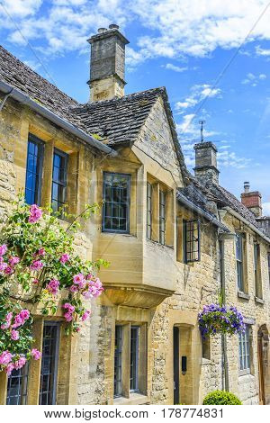 Lovely old cotswold stone house in Burford, Oxfordshire, England, UK