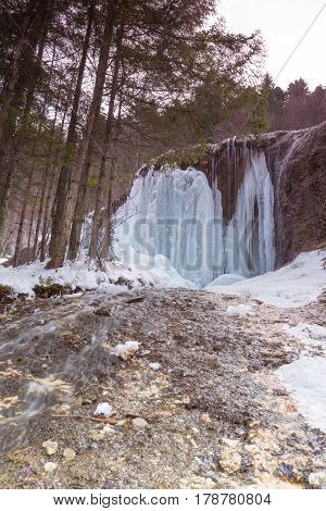 Urlatoarea waterfall in Ciucas Mountains located in Ciucas Mountains Nature Park.