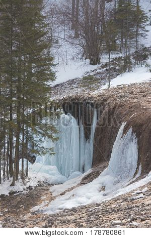 Urlatoarea waterfall in Ciucas Mountains located in Ciucas Mountains Nature Park.