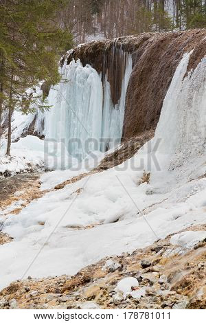 Urlatoarea waterfall in Ciucas Mountains located in Ciucas Mountains Nature Park.