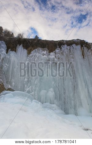 Urlatoarea waterfall in Ciucas Mountains located in Ciucas Mountains Nature Park.