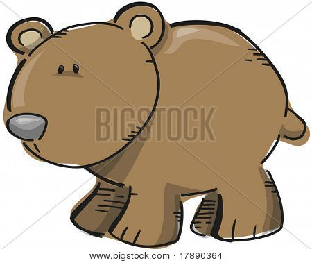 Brun bjørn vektor Illustration