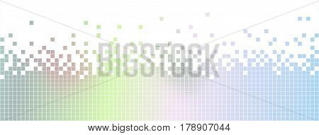 Illustration of colored gradient pixels abstract design background
