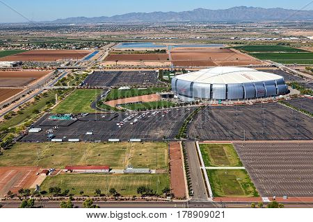 Glendale Arizona-March 27 2017-The NCAA Final Four arrives in the Valley of the Sun this week with events in Phoenix and games held at the University of Phoenix stadium in Glendale.