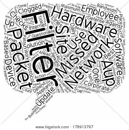 Missed Packets The Enemy of Your AUP text background wordcloud concept