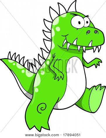 Tyrannosaurus dinoszaurusz vektoros illusztráció