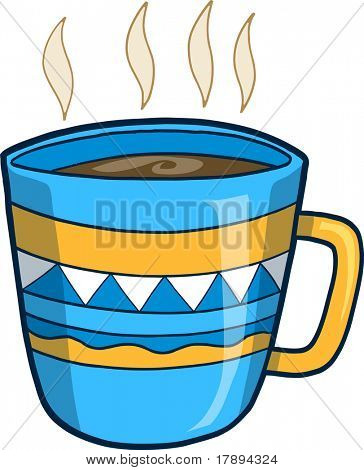 Illustrazione vettoriale di caffè caldo