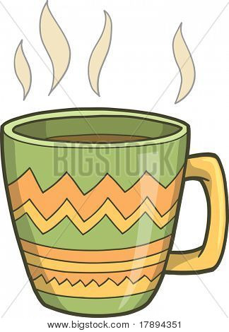 Ilustración de Vector de café caliente