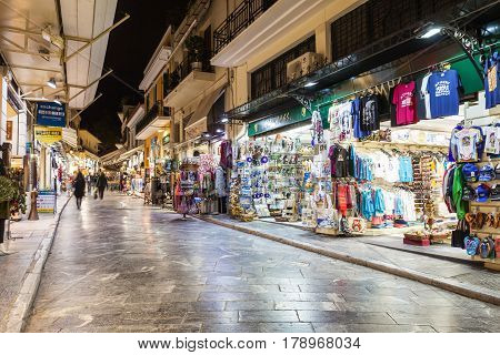 Market Street In Plaka
