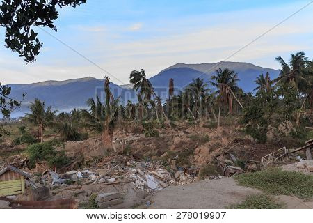 A Sunny Morning In A Village Lost Due To The Earthquake And Liquefaction Of Petobo Indonesia Central