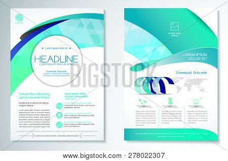 Template Vector Design For Brochure, Annualreport, Magazine, Poster, Corporate Presentation, Portfol