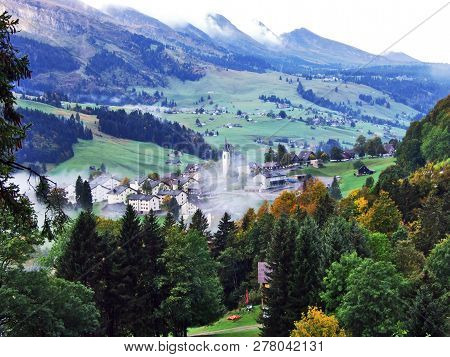 Wildhaus Village In The Toggenburg Region And In The Thur River Valley - Canton Of St. Gallen, Switz