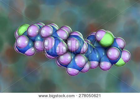 Calcitriol Molecule, Activated Form Of Vitamin D3 Used In The Treatment Of Calcium Deficiency With H