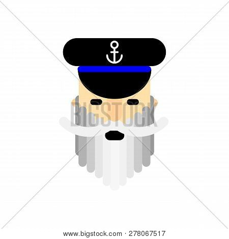 Seamans Captains Logo, Vector Art Illustration Captain.