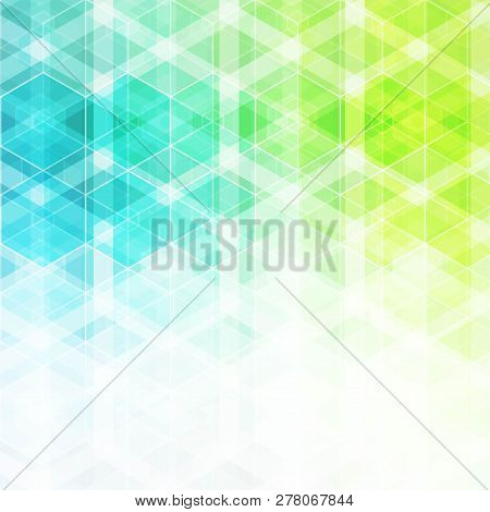Colorful Geometric Background. Vector Abstracr Hexagons. Eps 10