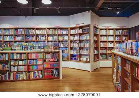 Famous International Books For Sale In The Libri Bookstore, One Of The Book Retailers In Ukraine. -