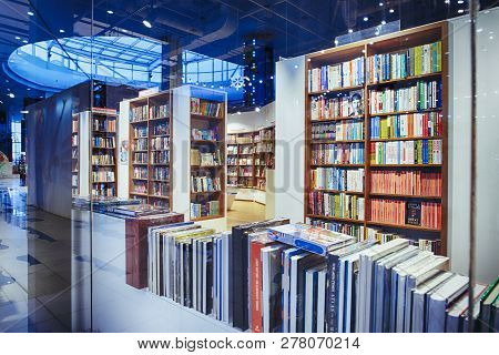 Famous International Books For Sale In The Libri Bookstore, One Of The Book Retailers In Ukraine. -