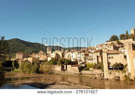 The Middle-class City Of Besalu On The Banks Of The River Flouvia