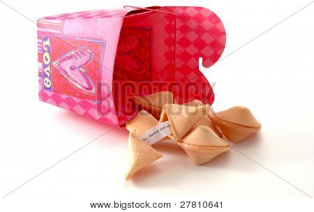 Your Valentines fortune cookie says
