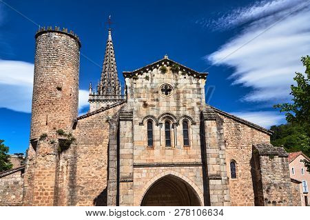 Medieval Church Of Our Lady In Largentiere In France