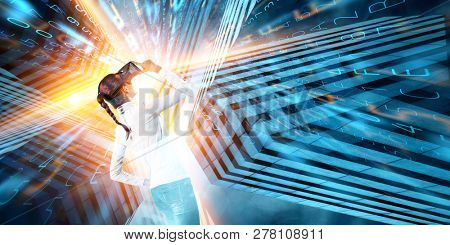 Future of virtual technology. Mixed media