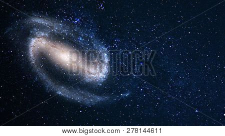 Planets And Galaxy, Cosmos,  Physical Cosmology, Science Fiction Wallpaper. Beauty Of Deep Space. Bi