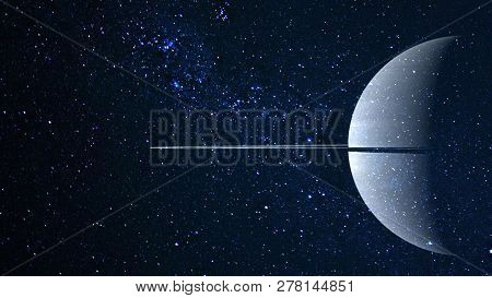 Planets And Galaxy, Cosmos,  Physical Cosmology, Science Fiction Wallpaper. Beauty Of Deep Space. Bi