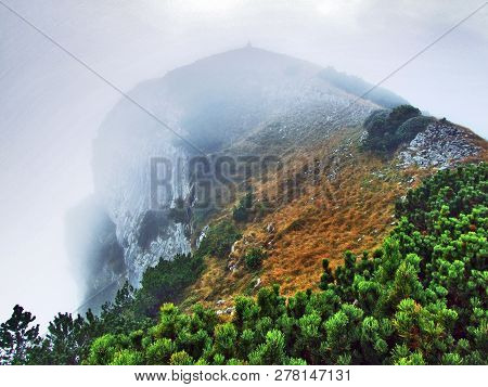 The Grassy-rocky Elongated Peak Gulme Or Gulmen In The Alpstein Mountain Range - Canton Of St. Galle