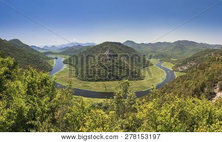 Crnojevica River Bend In Montenegro